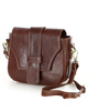 Torebka skórzana crossbody bag MAZZINI VERONA - brąz